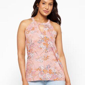 Kaya Keyhole Halter Knit Top